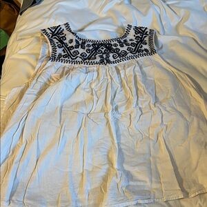 Lucky Brand White Top with Black Details